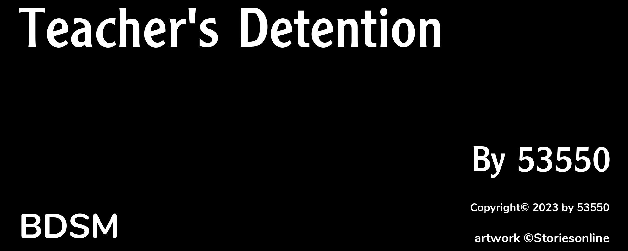 Teacher's Detention  - Cover