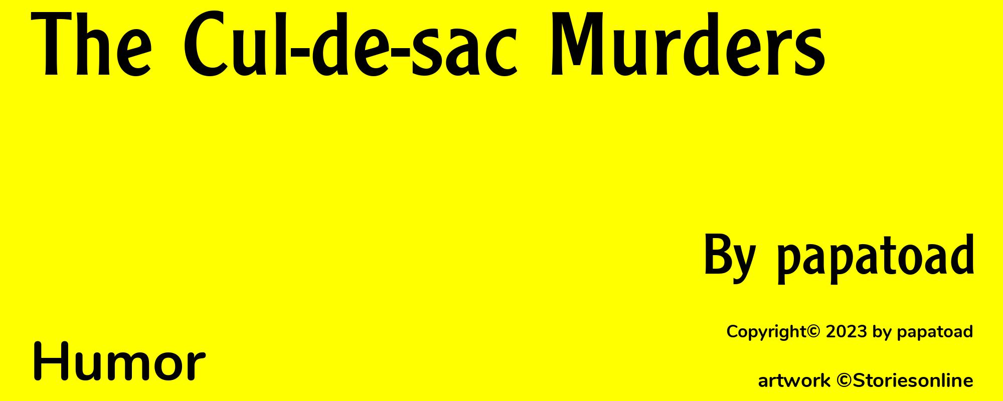 The Cul-de-sac Murders - Cover