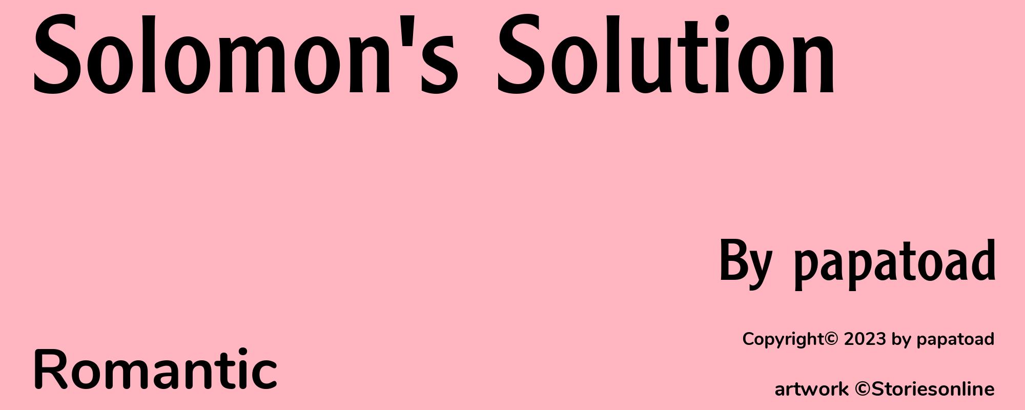 Solomon's Solution - Cover