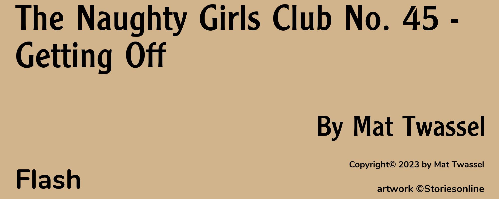 The Naughty Girls Club No. 45 - Getting Off - Cover