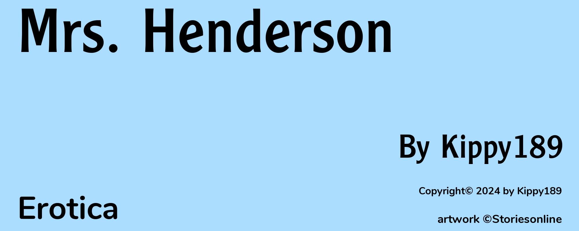 Mrs. Henderson - Cover