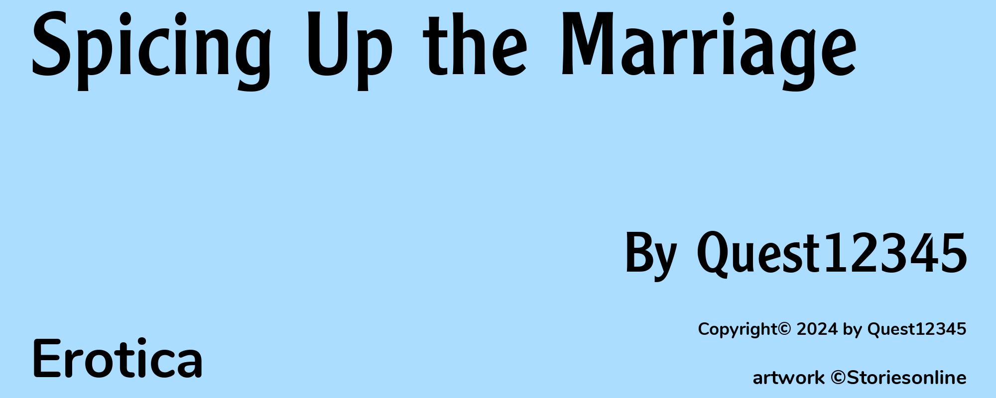 Spicing Up the Marriage - Cover