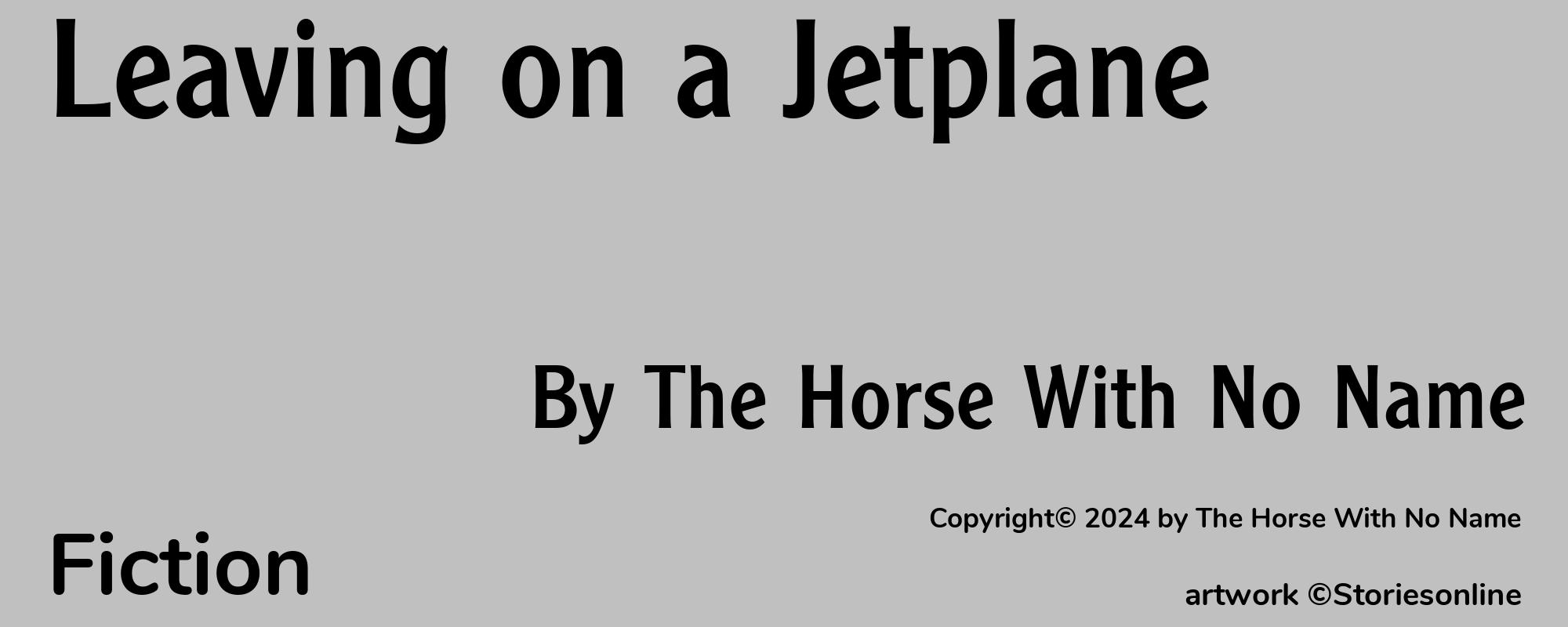 Leaving on a Jetplane - Cover
