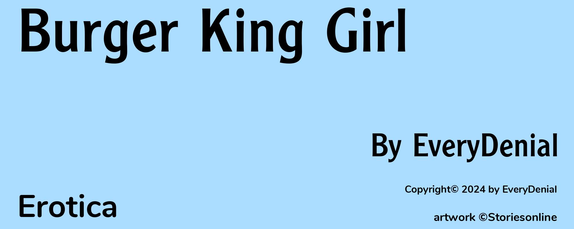 Burger King Girl - Cover