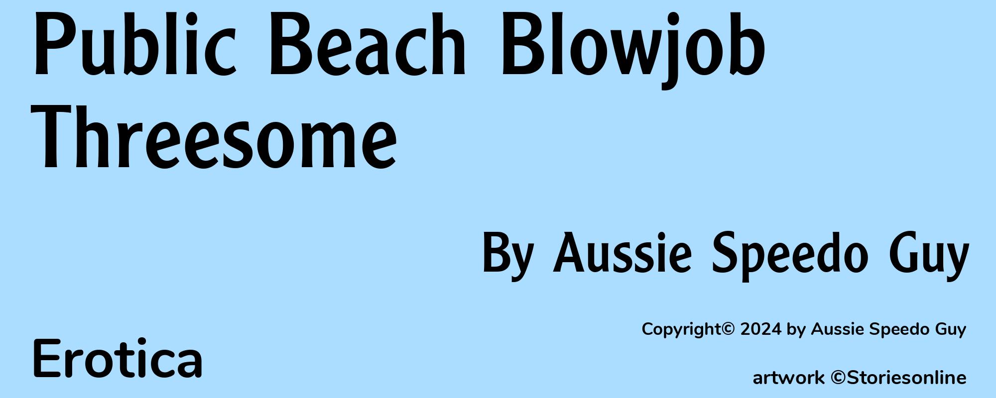 Public Beach Blowjob Threesome - Cover
