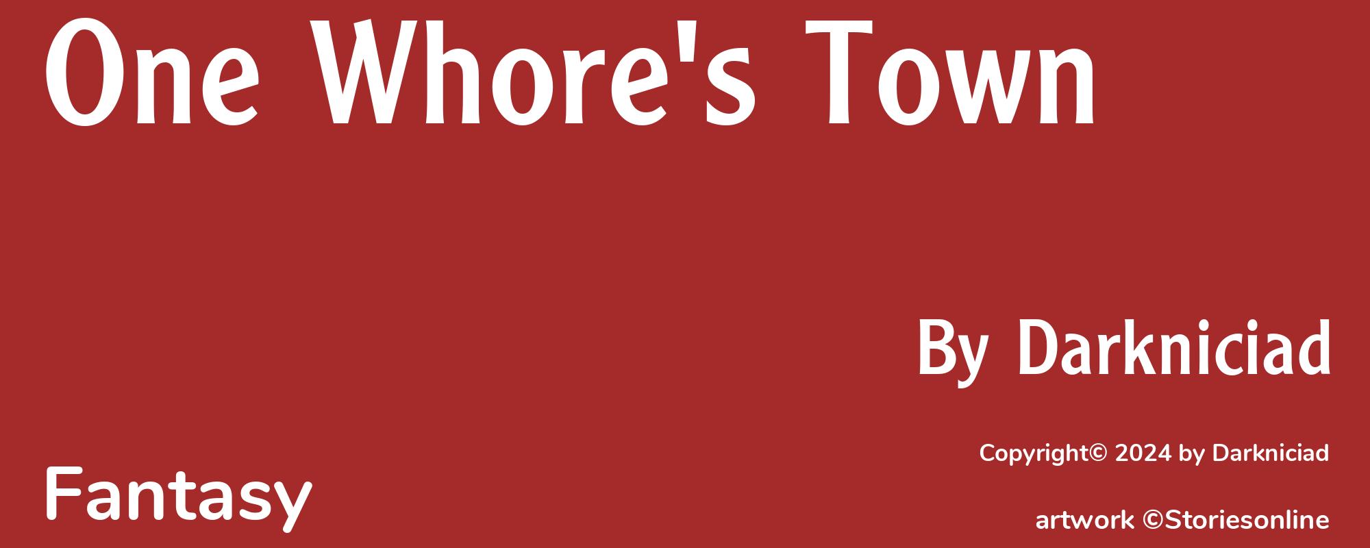 One Whore's Town - Cover