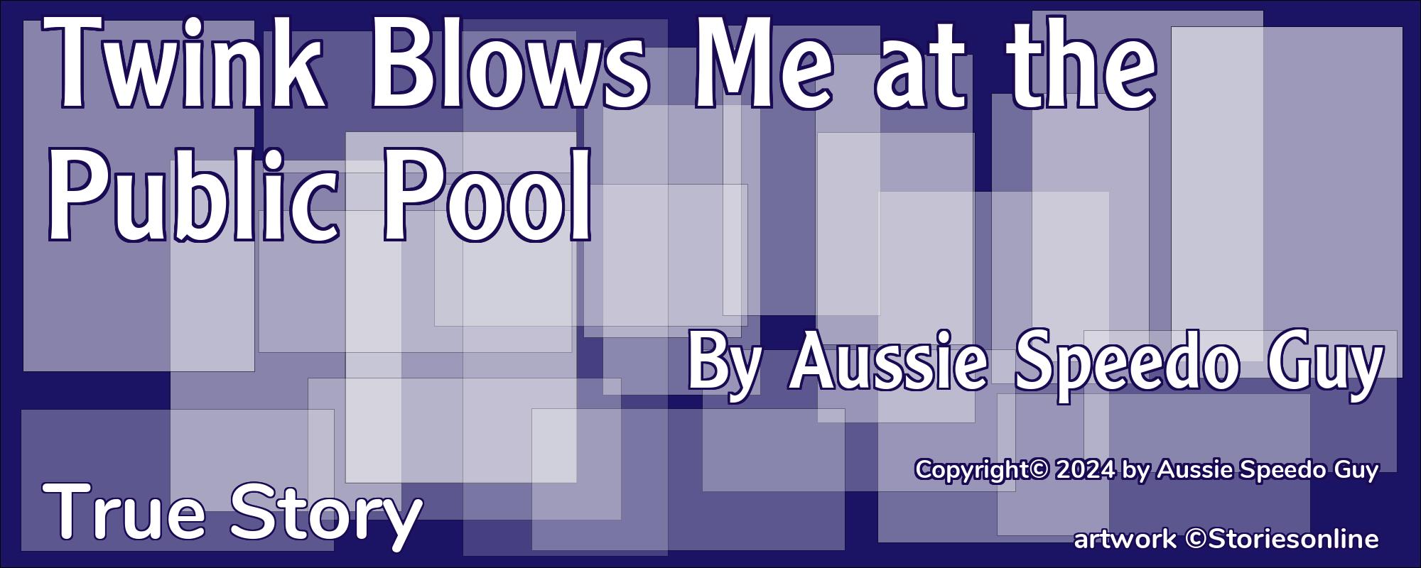 Twink Blows Me at the Public Pool - Cover