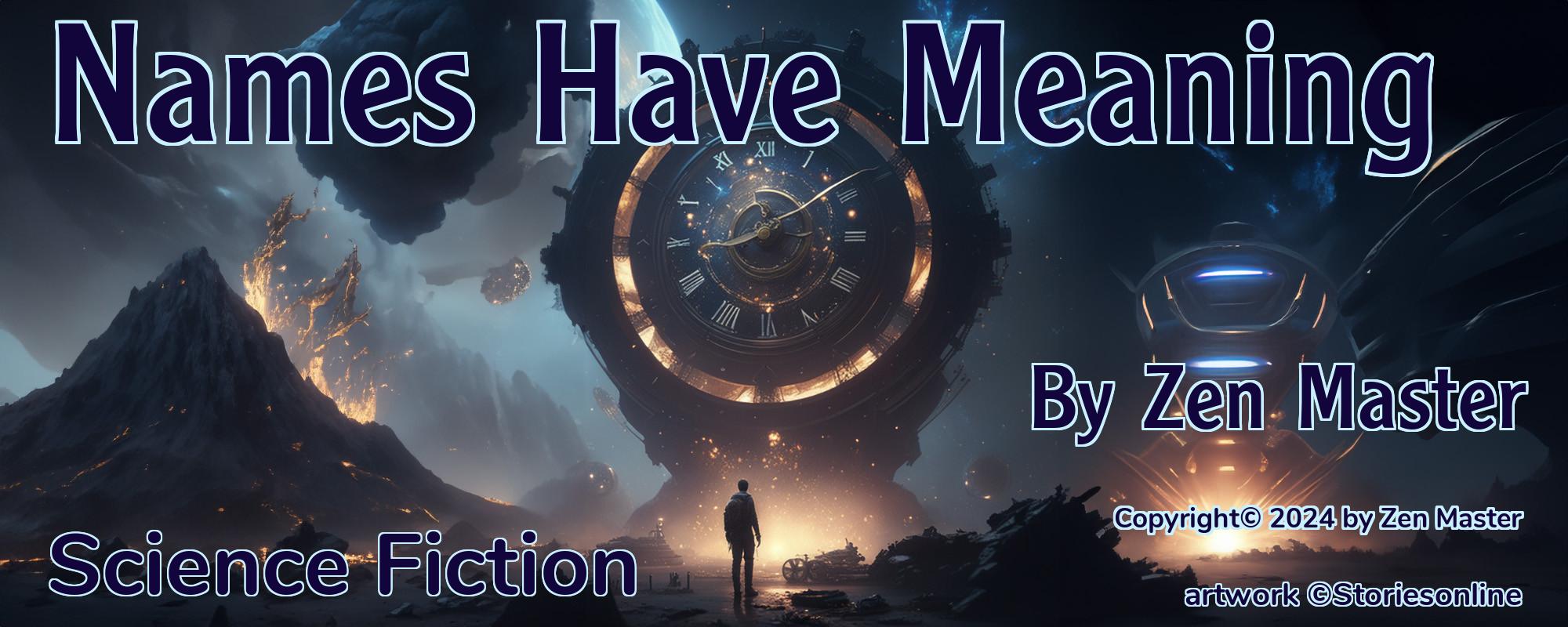 Names Have Meaning - Cover