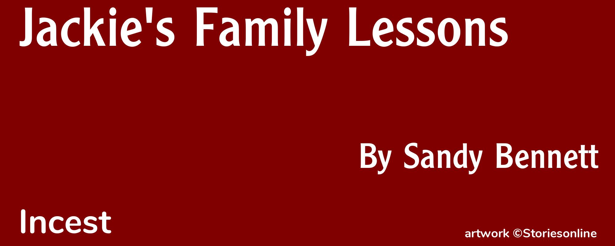 Jackie's Family Lessons - Cover
