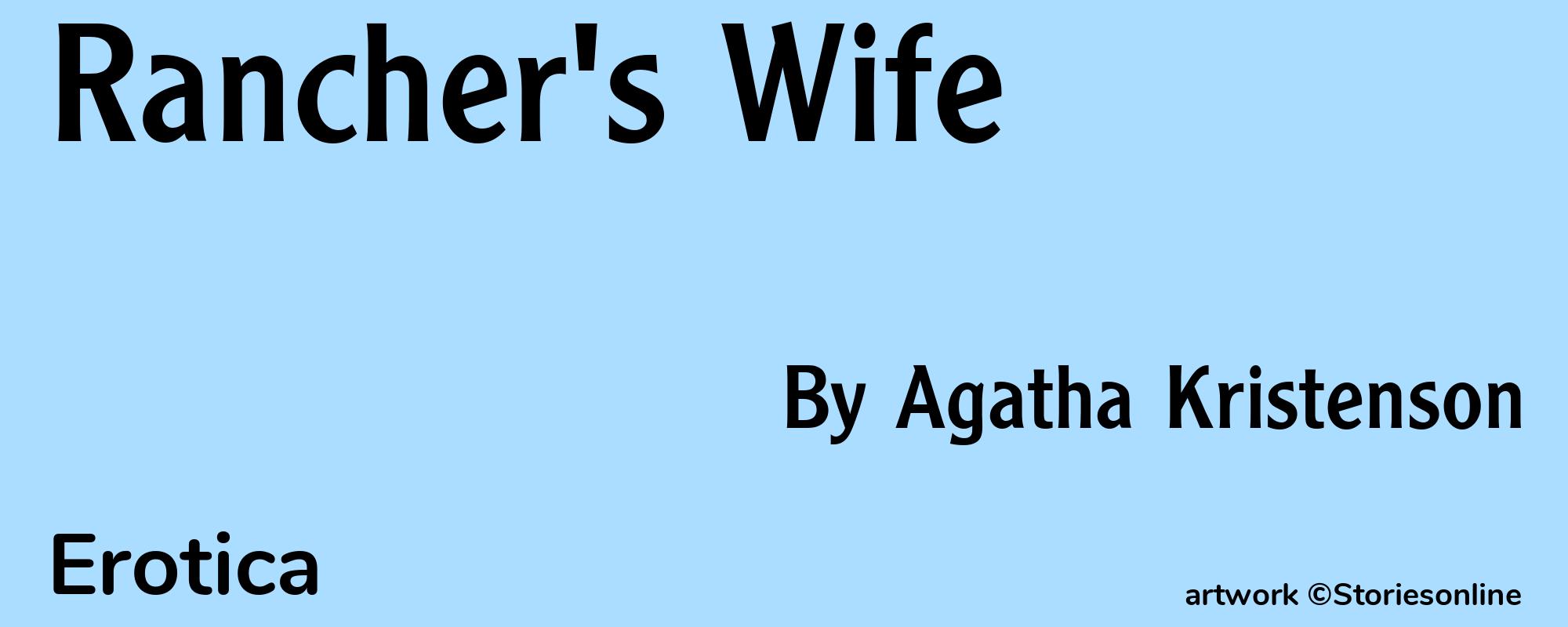 Rancher's Wife - Cover