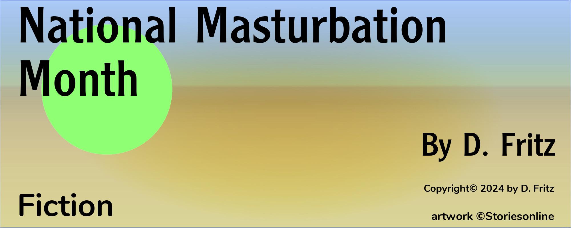 National Masturbation Month - Cover