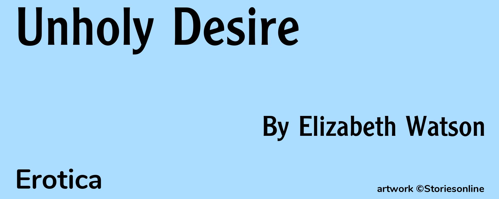 Unholy Desire - Cover