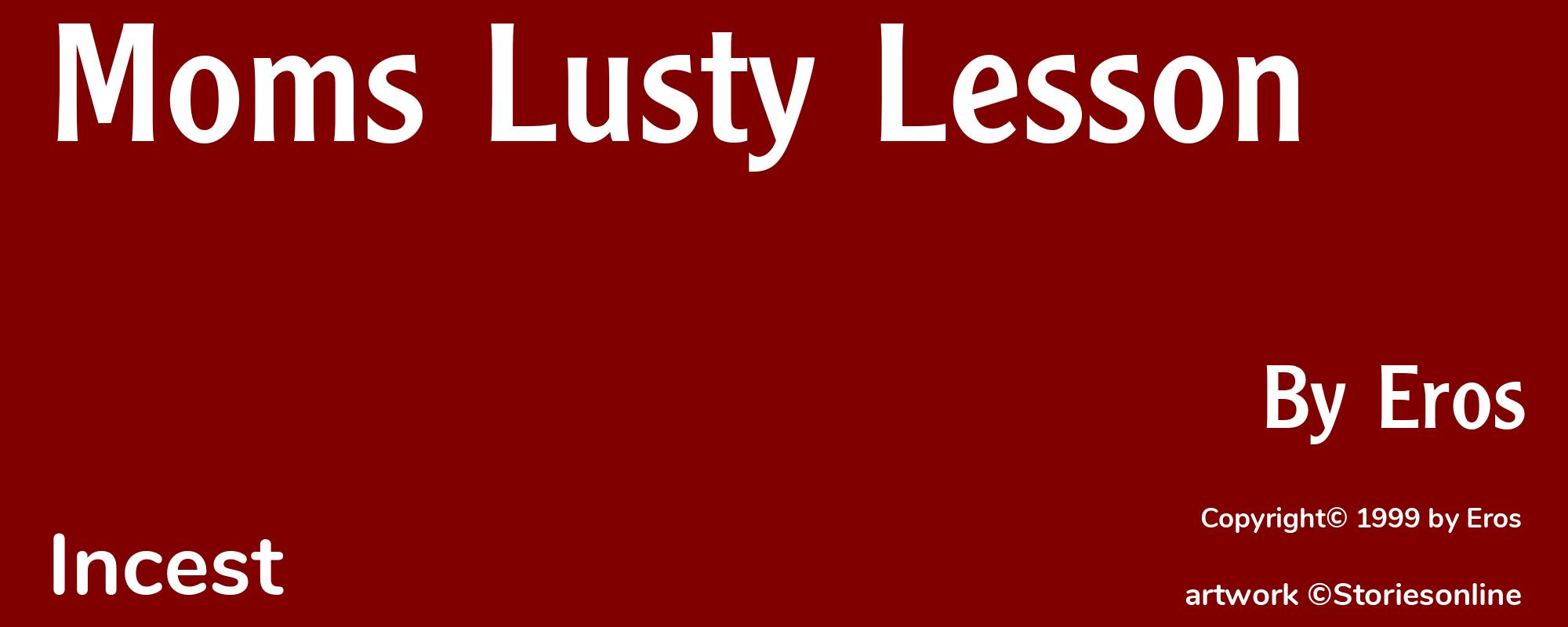 Moms Lusty Lesson - Cover