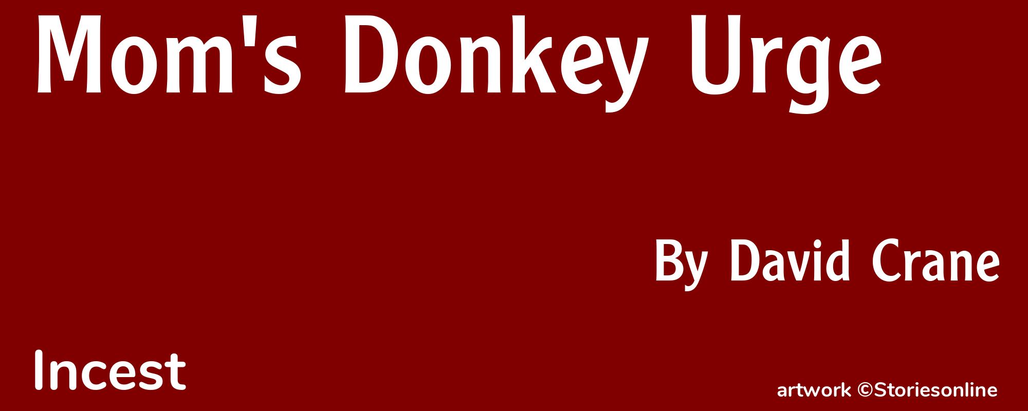 Mom's Donkey Urge - Cover