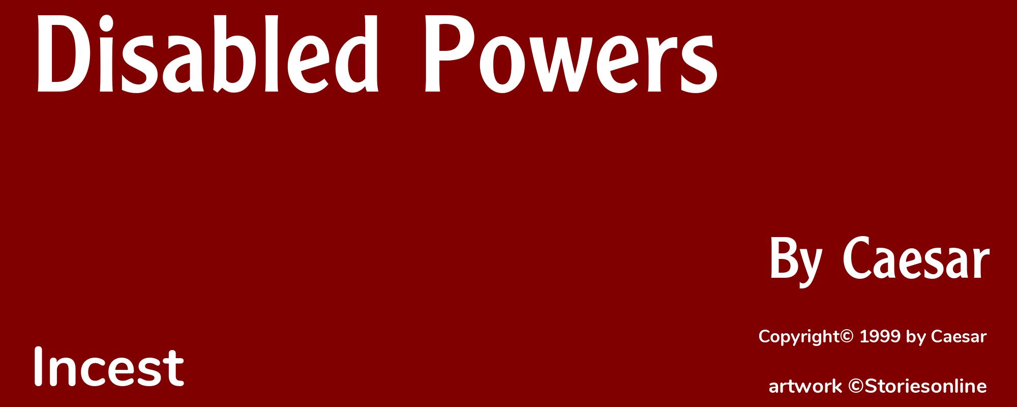 Disabled Powers - Cover