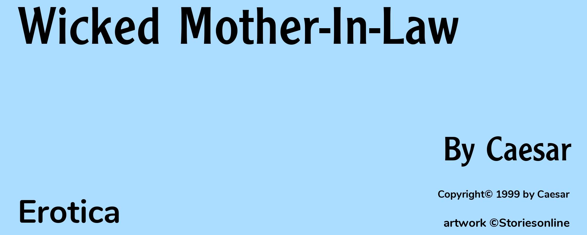 Wicked Mother-In-Law - Cover