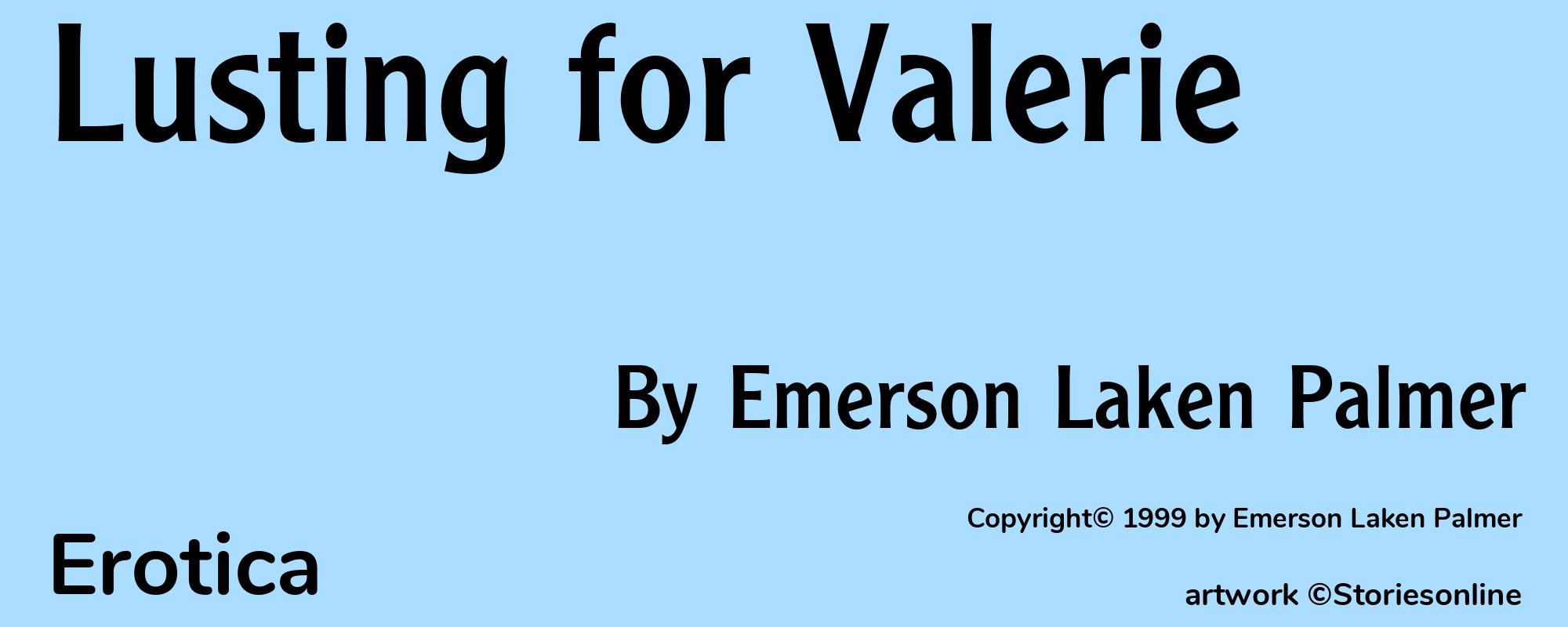 Lusting for Valerie - Cover