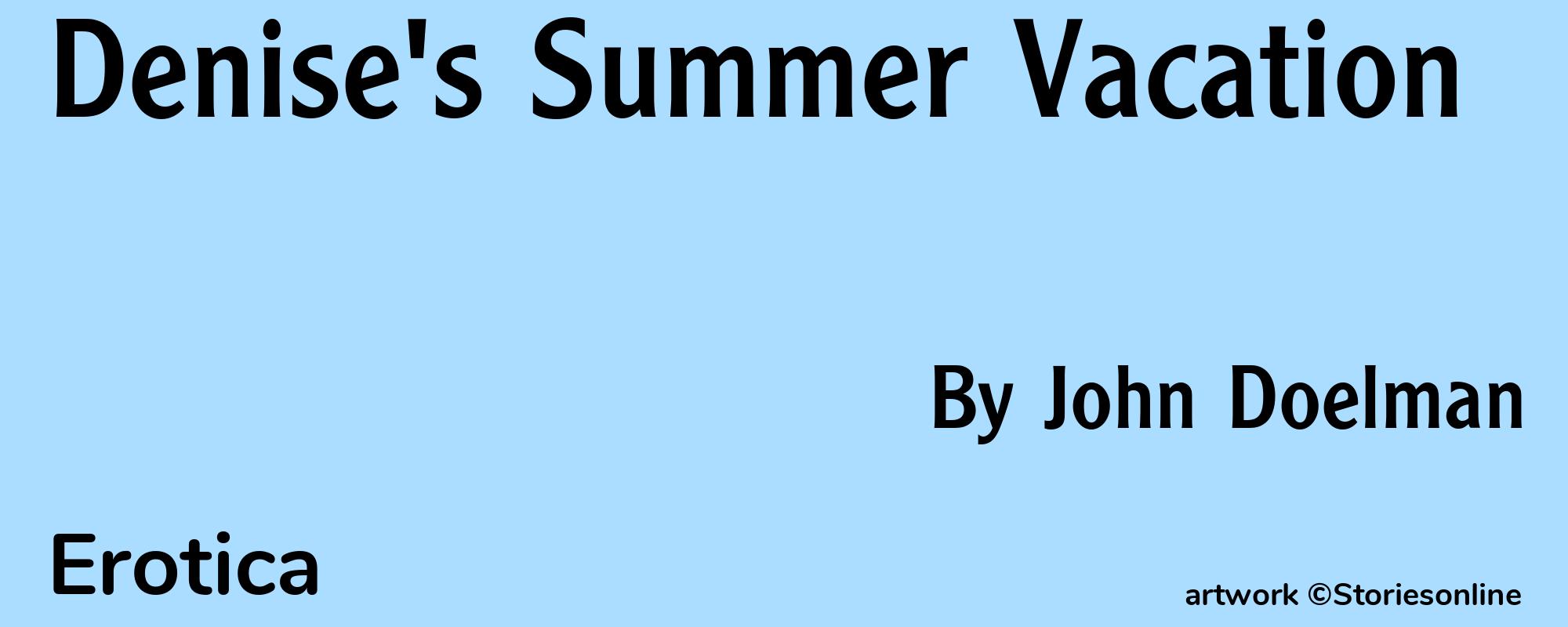 Denise's Summer Vacation - Cover