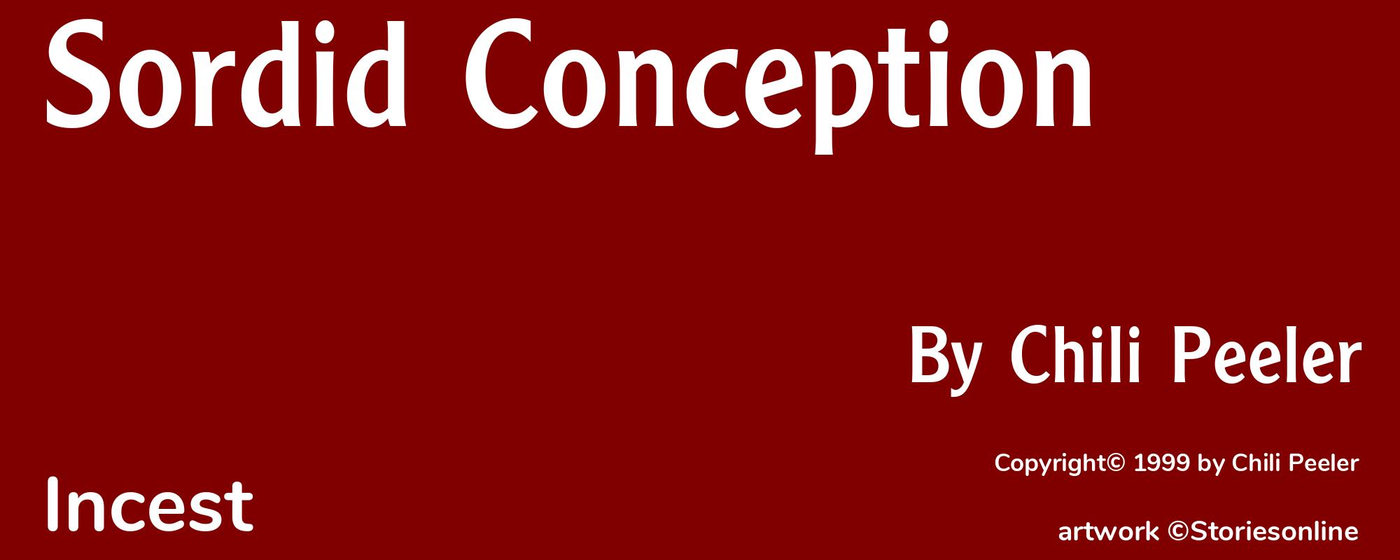 Sordid Conception - Cover