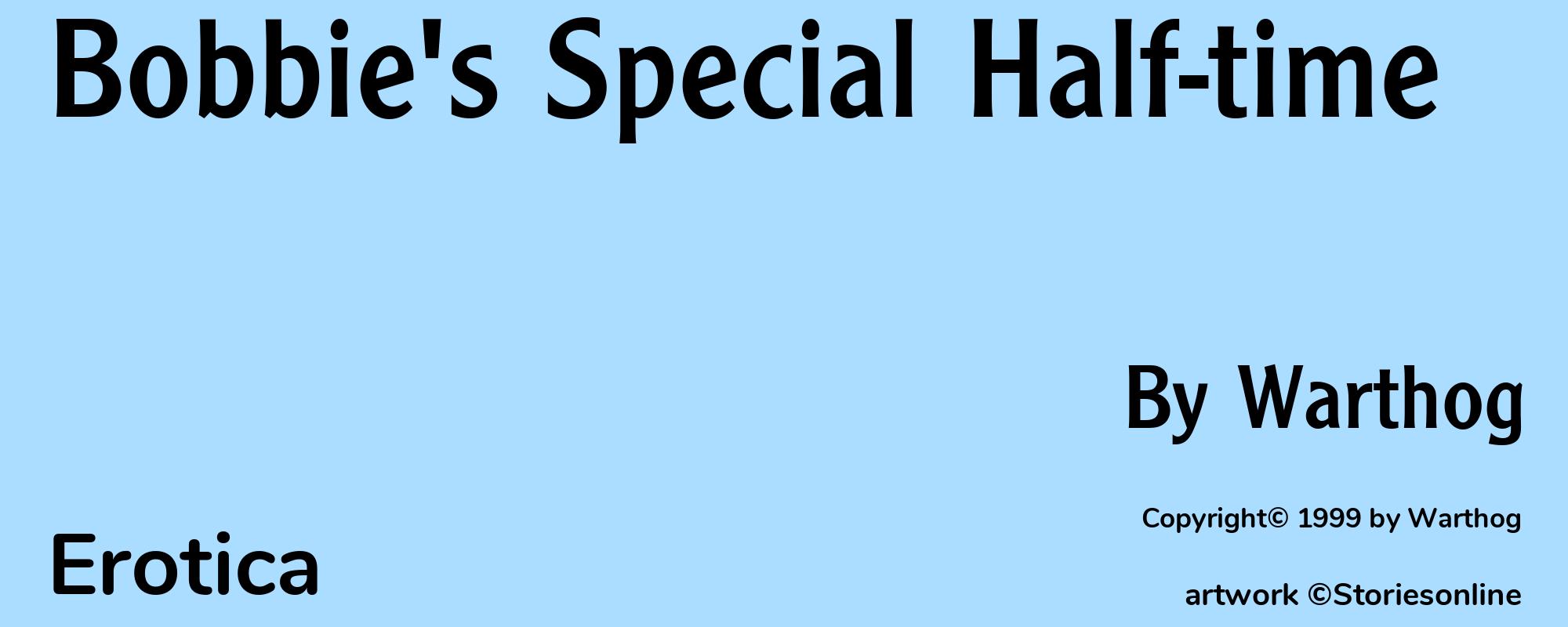 Bobbie's Special Half-time - Cover
