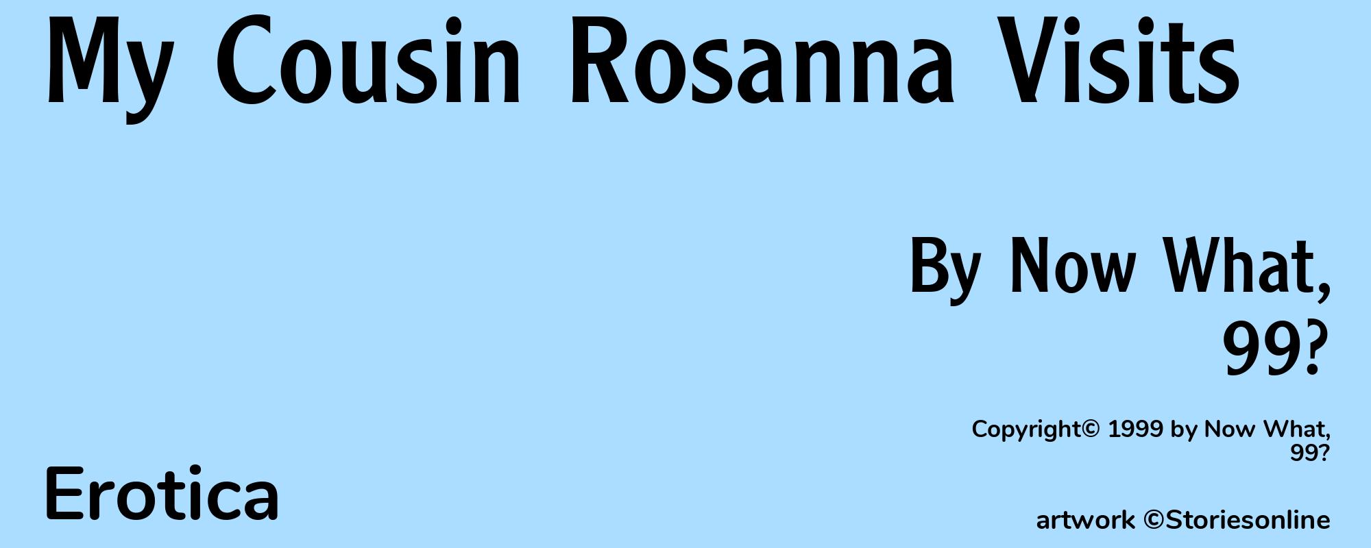 My Cousin Rosanna Visits - Cover