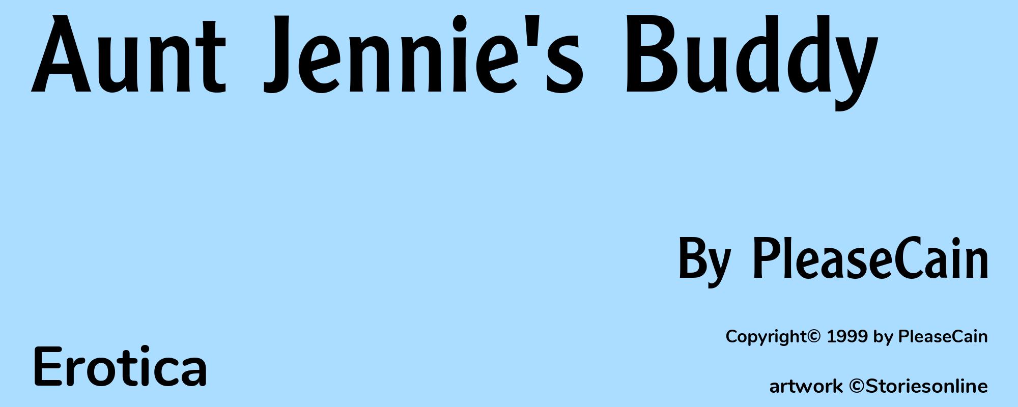 Aunt Jennie's Buddy - Cover