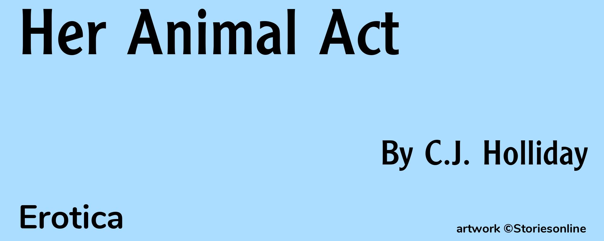 Her Animal Act - Cover