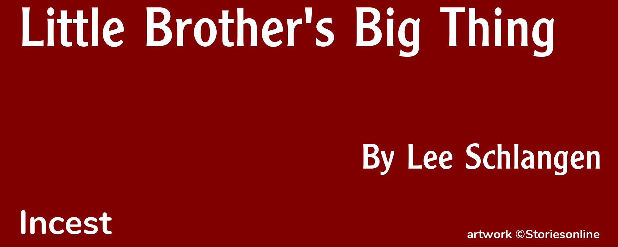 Little Brother's Big Thing - Cover