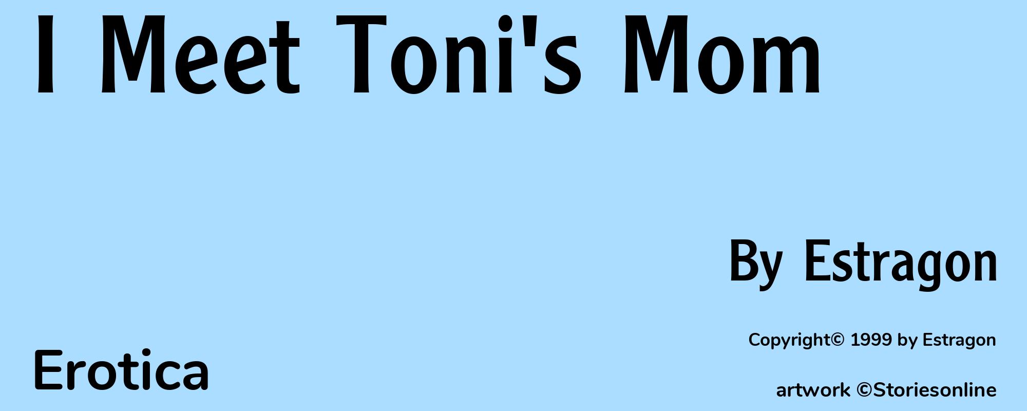 I Meet Toni's Mom - Cover