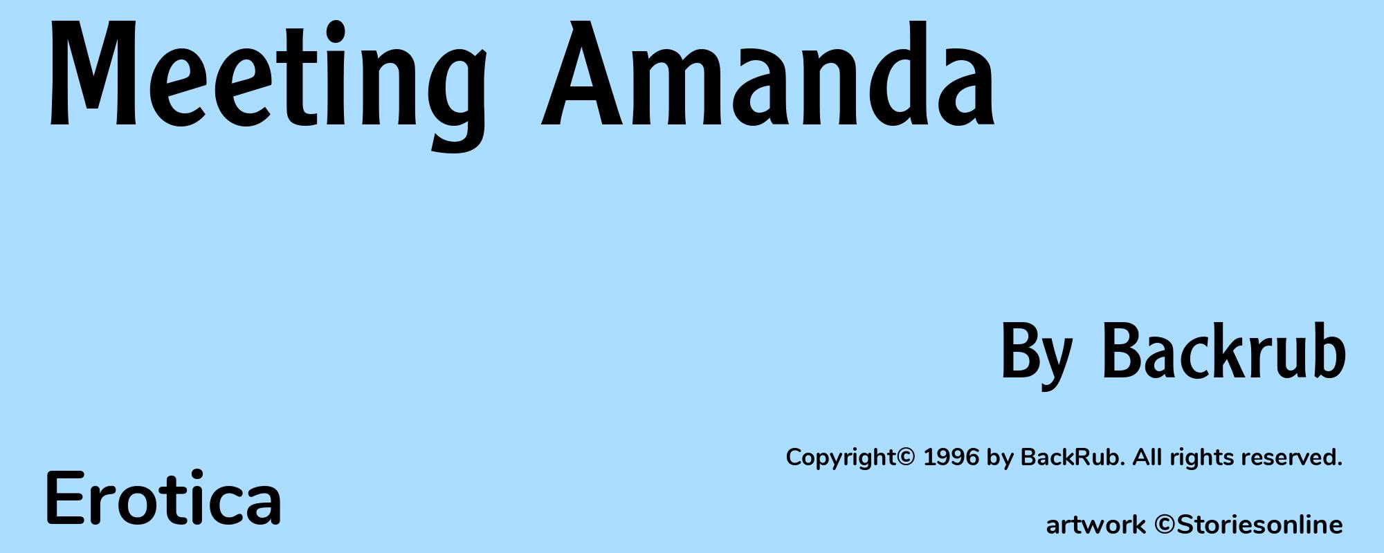 Meeting Amanda - Cover