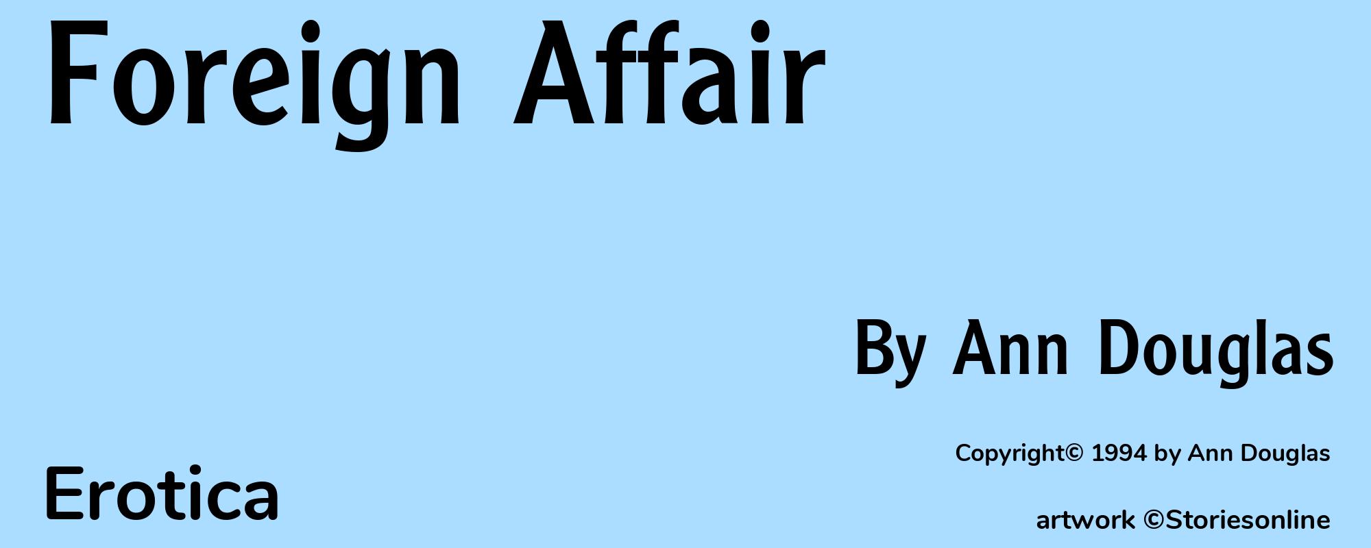 Foreign Affair - Cover