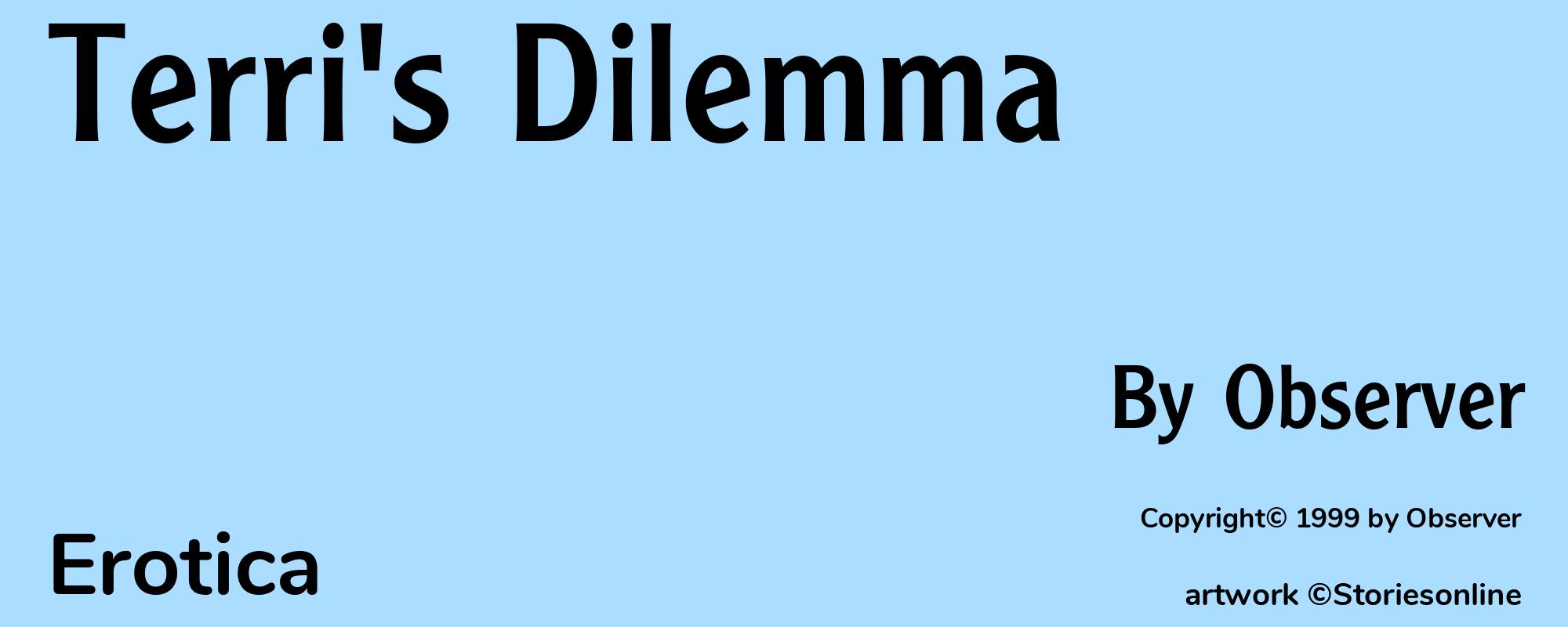 Terri's Dilemma - Cover