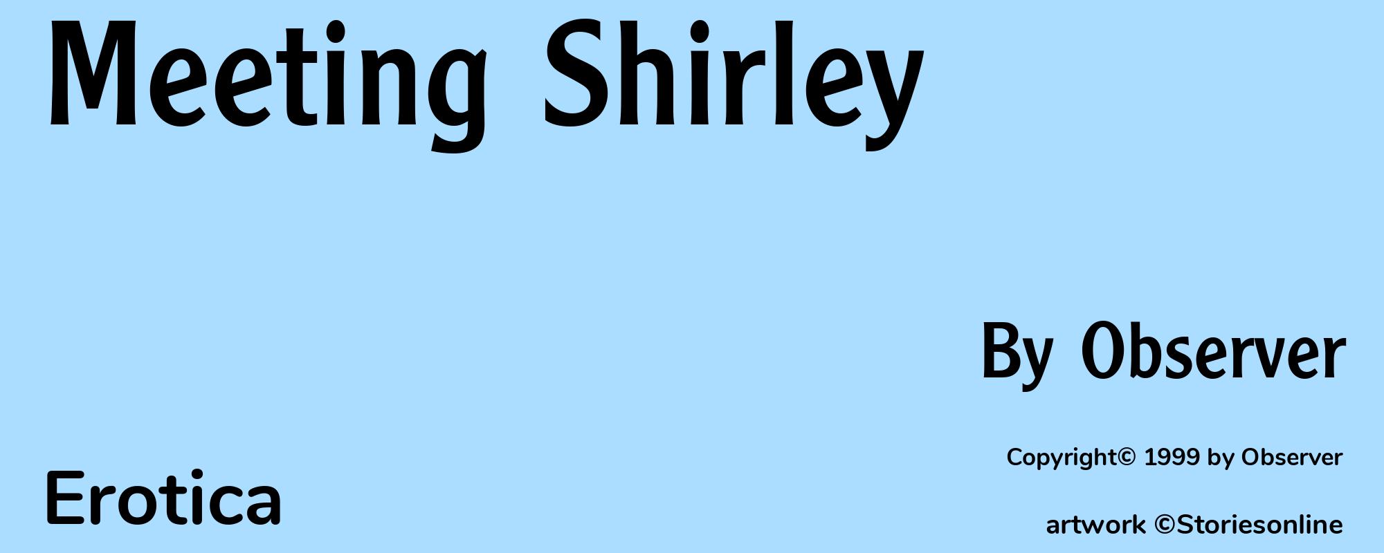 Meeting Shirley - Cover