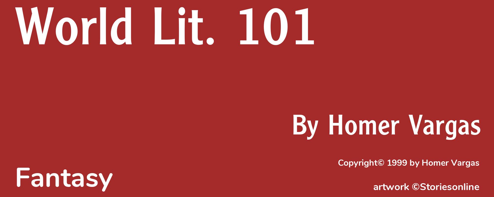 World Lit. 101 - Cover