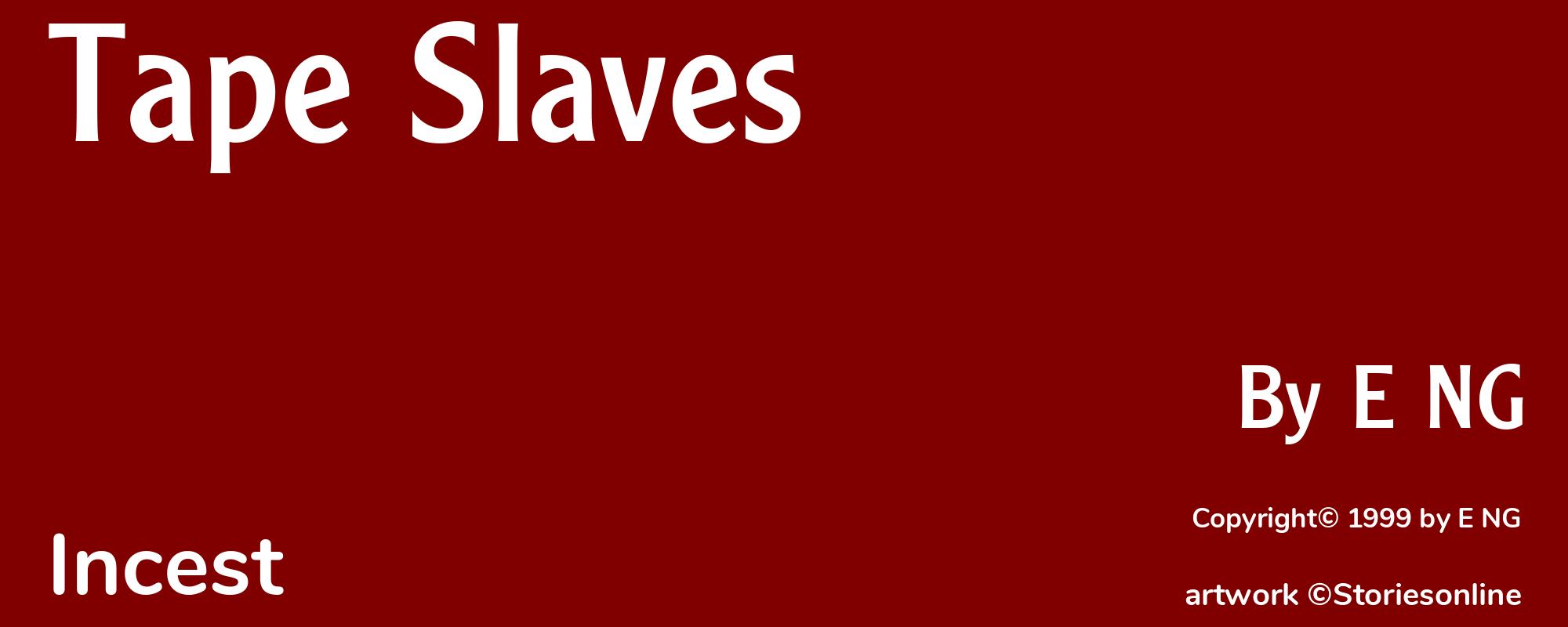 Tape Slaves - Cover