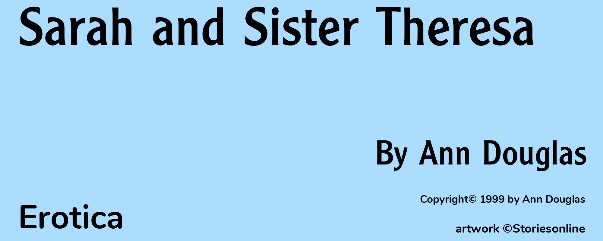 Sarah and Sister Theresa - Cover