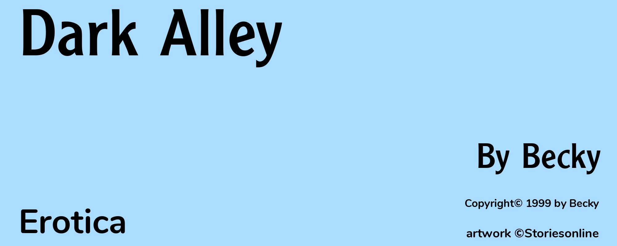 Dark Alley - Cover