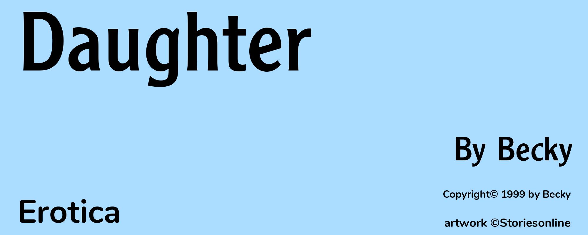 Daughter - Cover