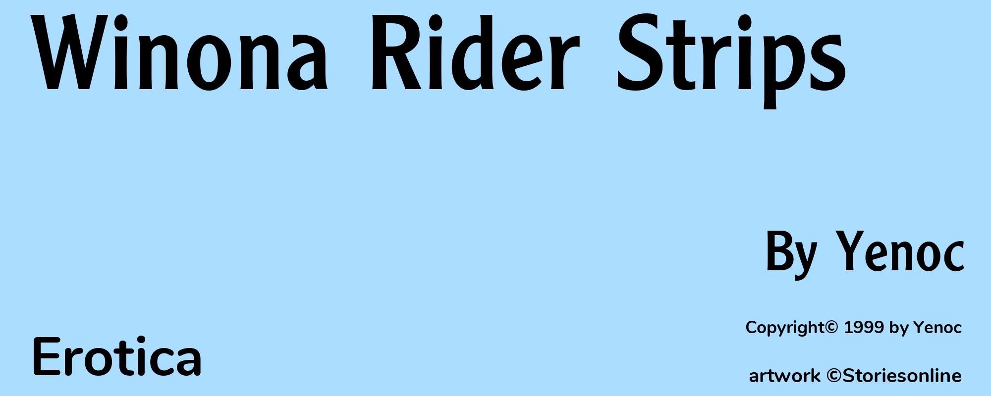 Winona Rider Strips - Cover