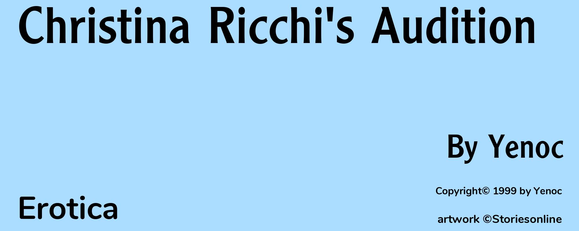Christina Ricchi's Audition - Cover