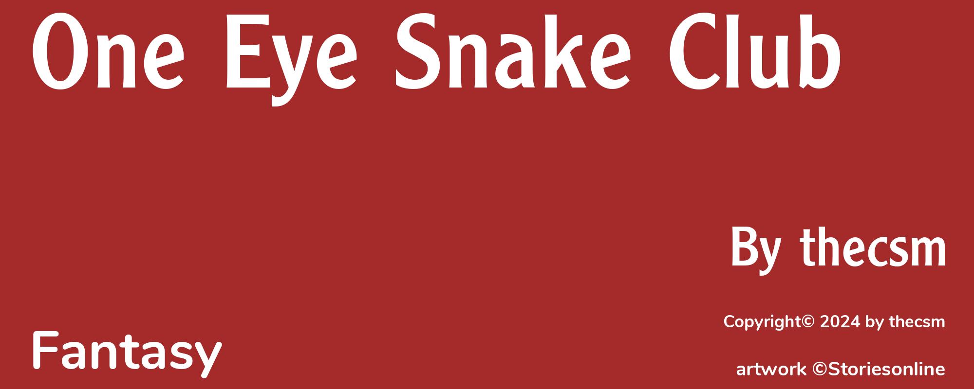 One Eye Snake Club - Cover