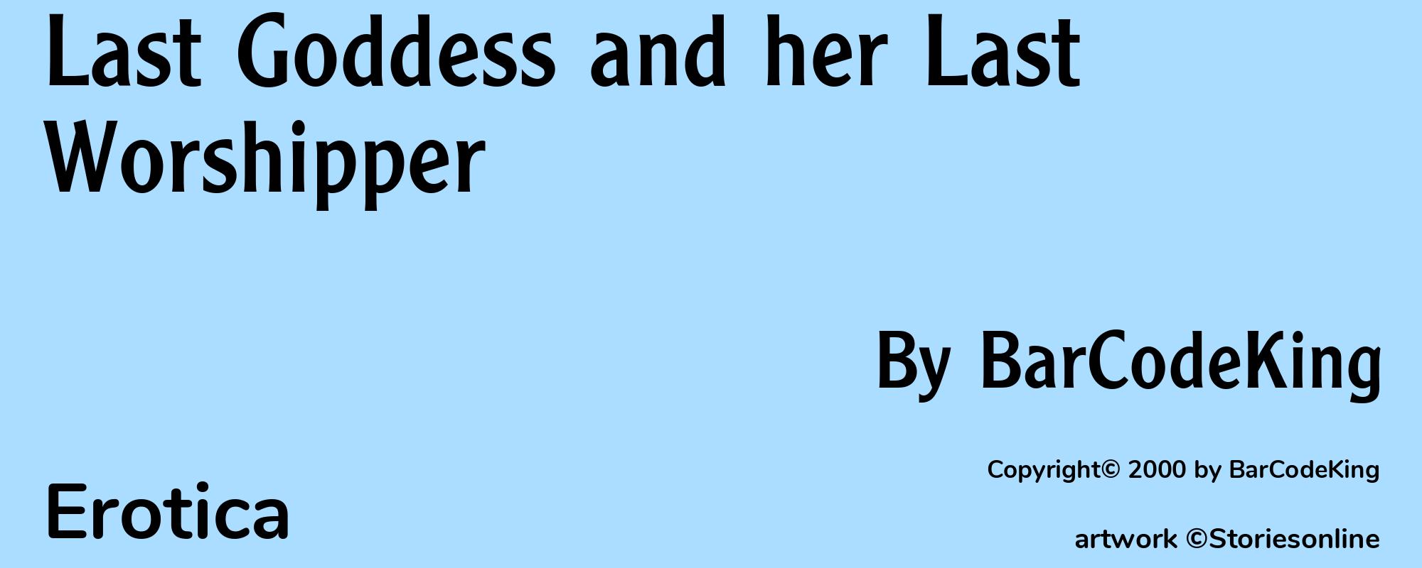 Last Goddess and her Last Worshipper - Cover