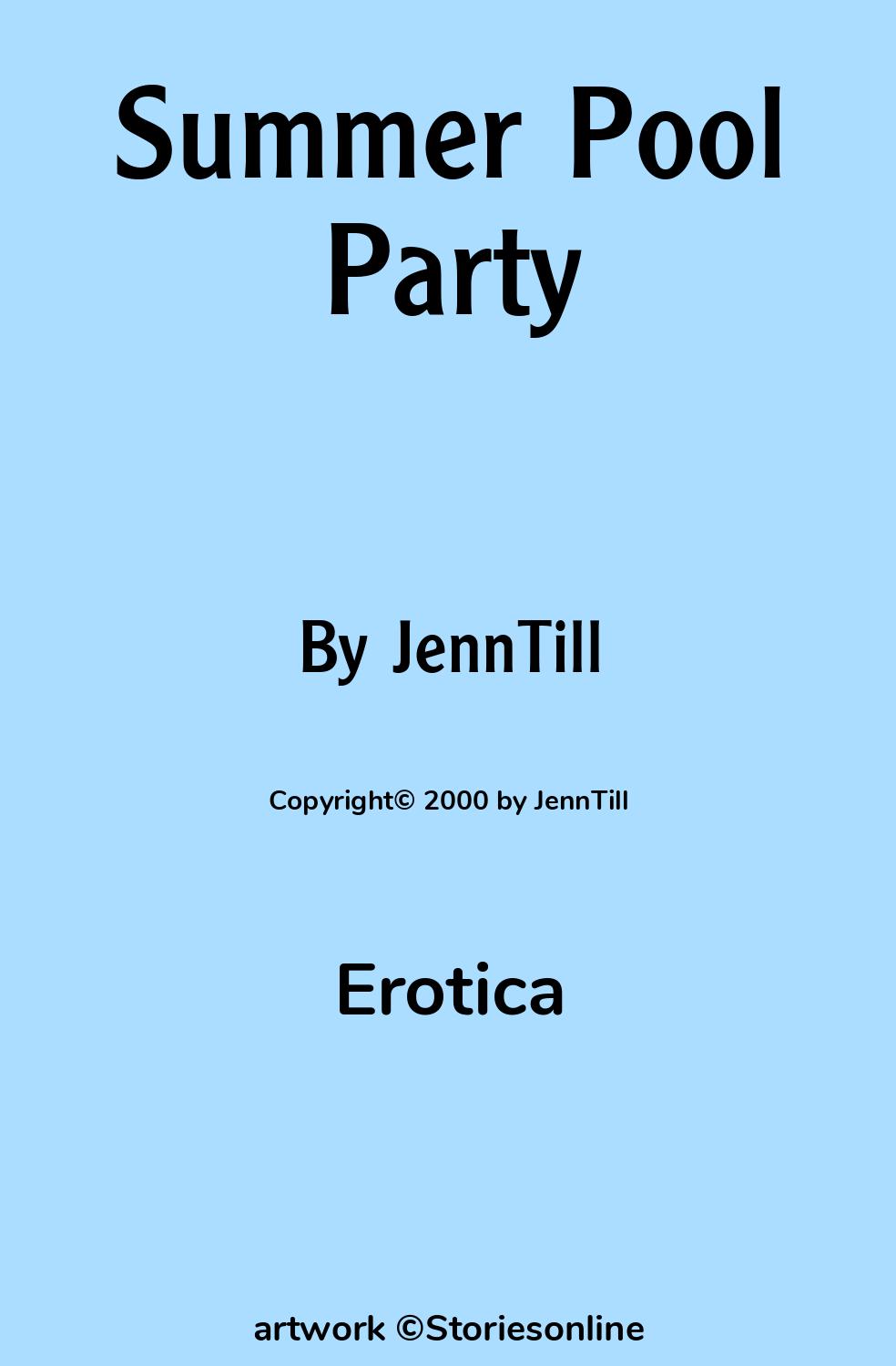 Summer Pool Party - Erotica Sex Story