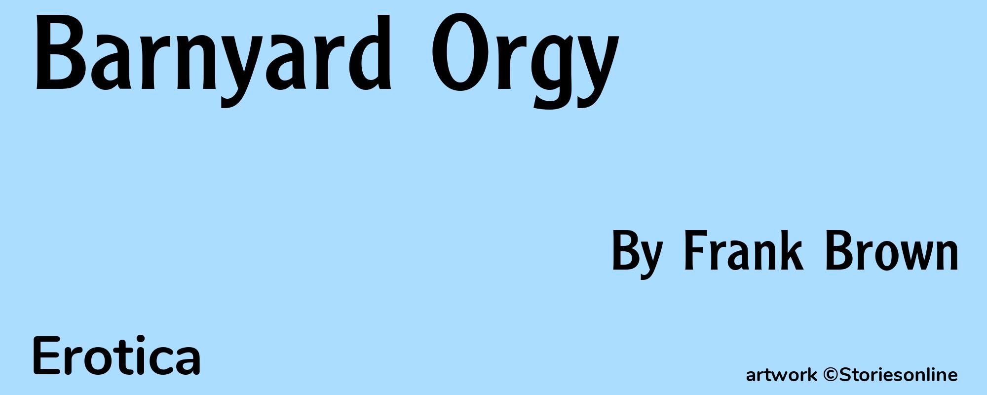 Barnyard Orgy - Cover