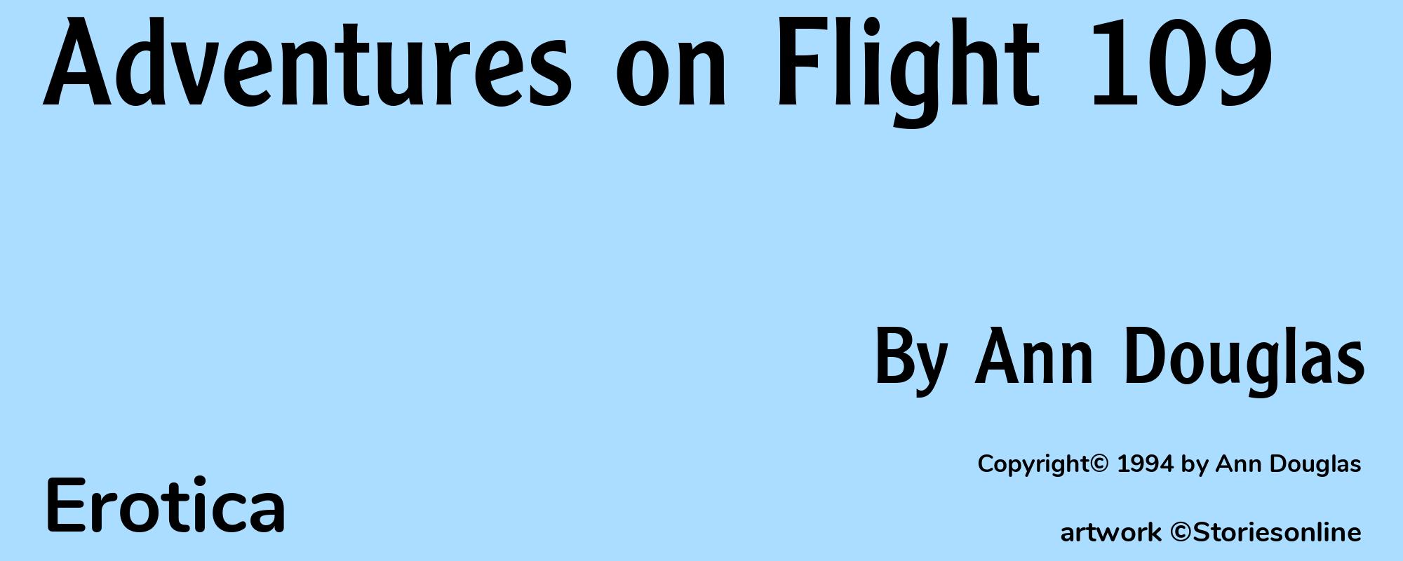 Adventures on Flight 109 - Cover