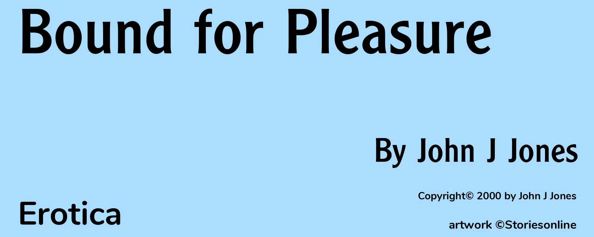 Bound for Pleasure - Cover
