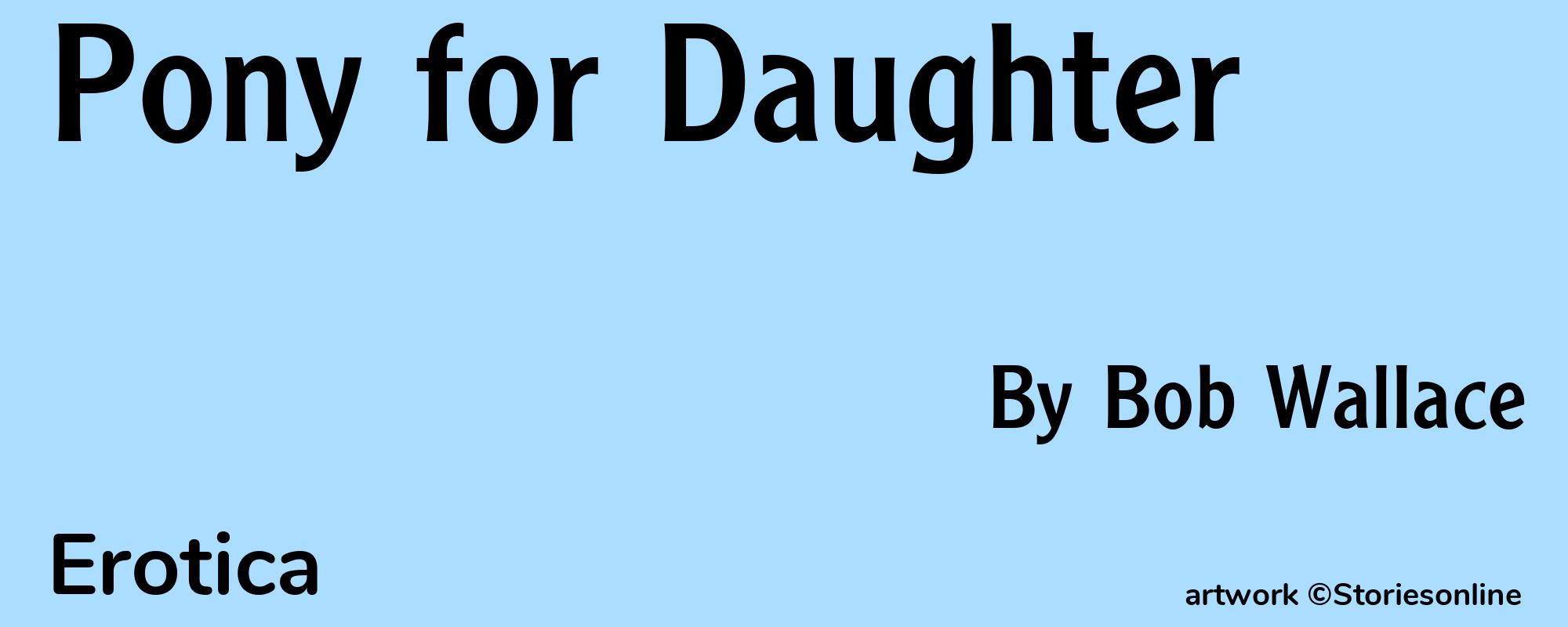Pony for Daughter - Cover