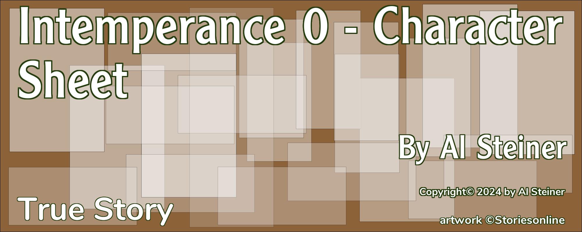 Intemperance 0 - Character Sheet - Cover