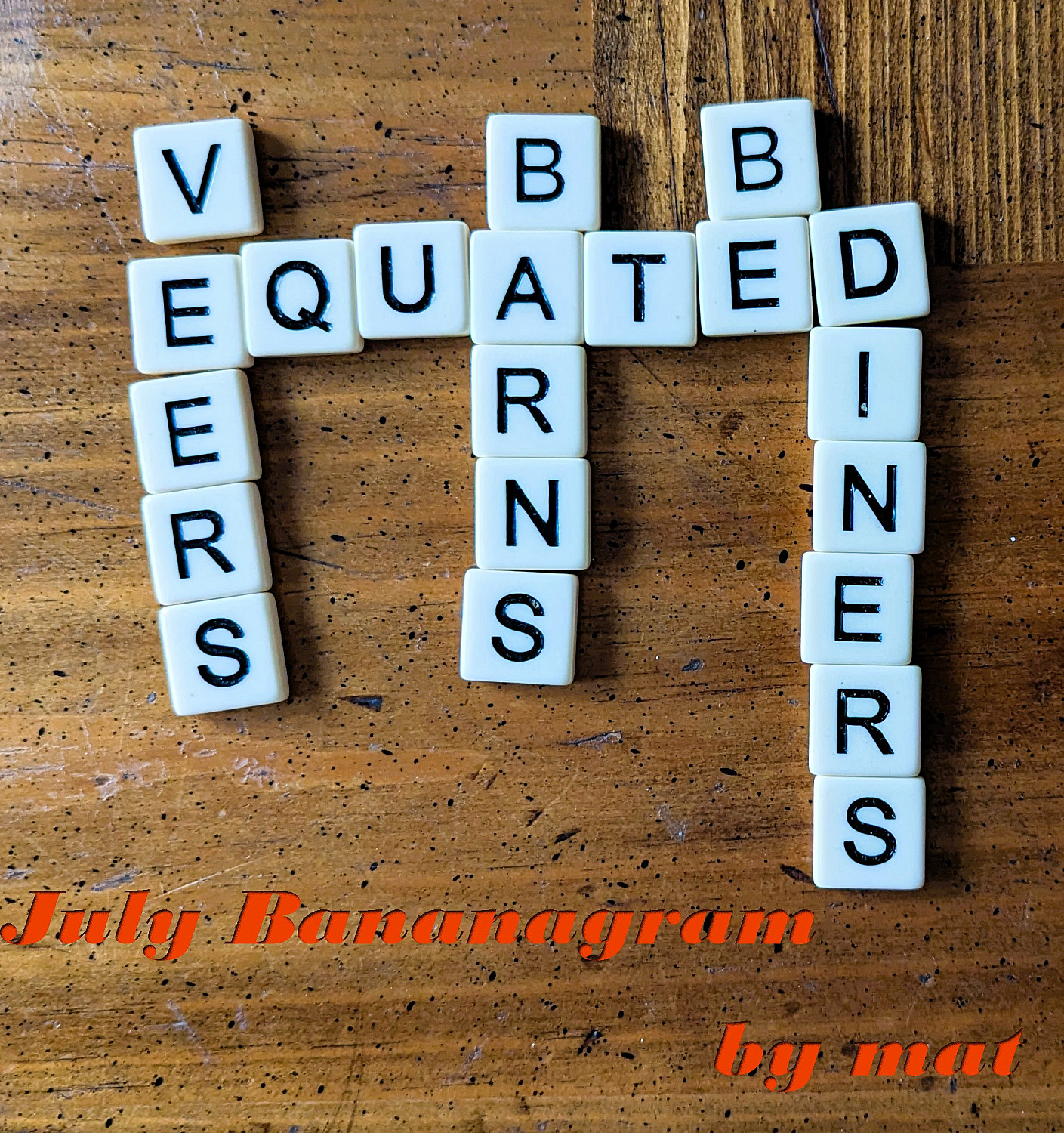 July Bananagrams - Cover