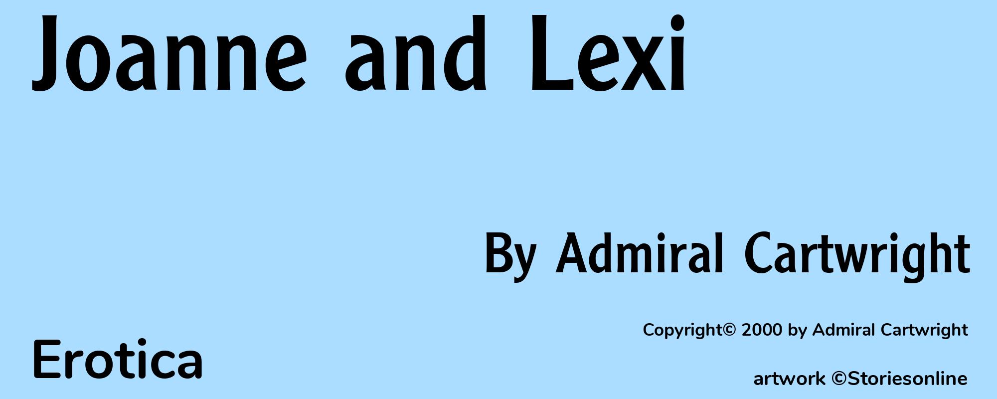 Joanne and Lexi - Cover